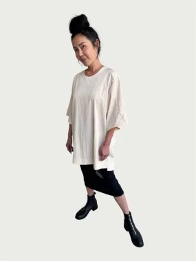 Air Loom Exaggerated Tee in Winter Peach