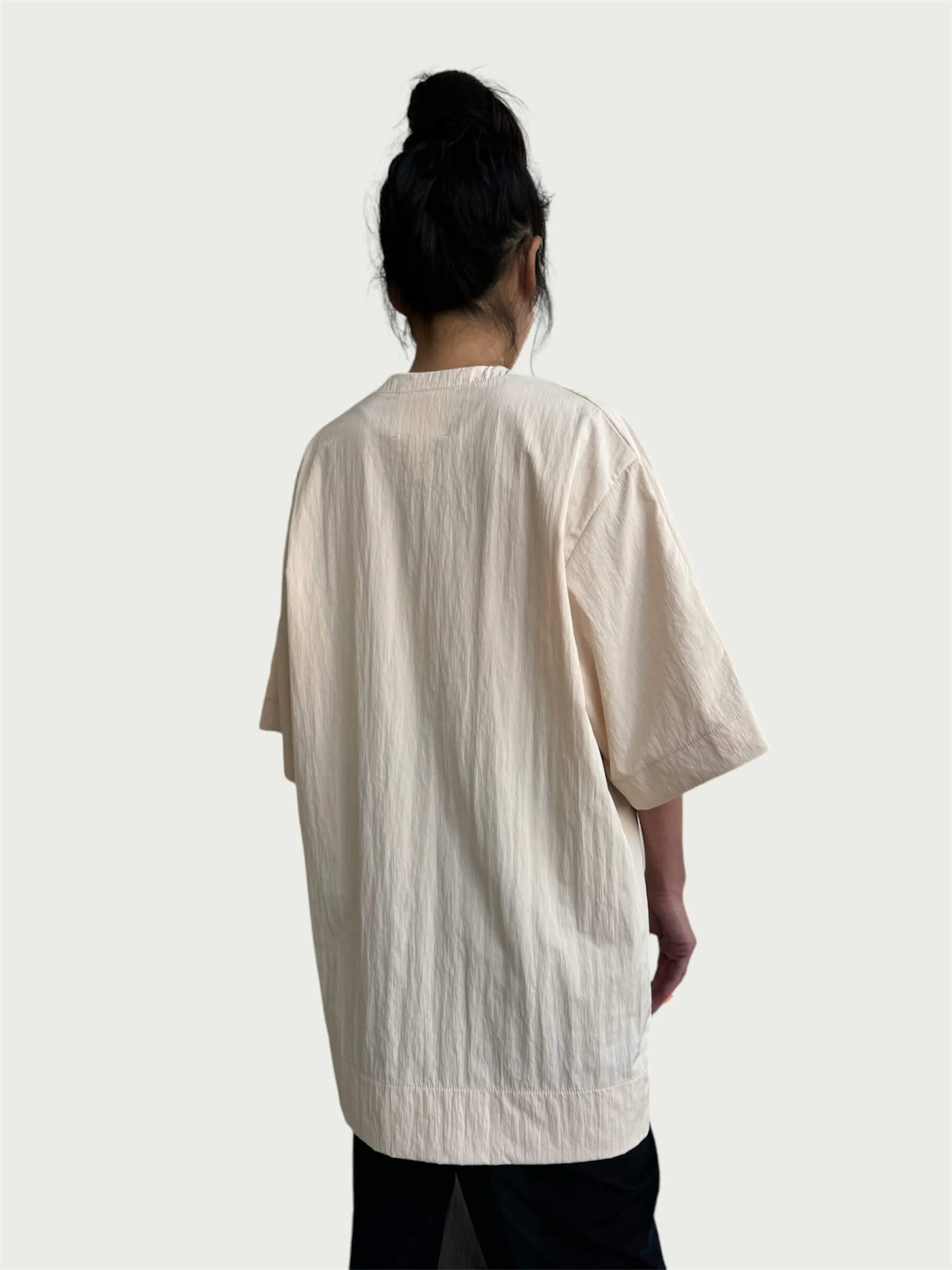 Air Loom Exaggerated Tee in Winter Peach