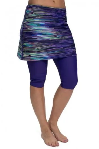 Amphi Spirit Athletic Skirted Capris 16" for Swim and Sports-SALE