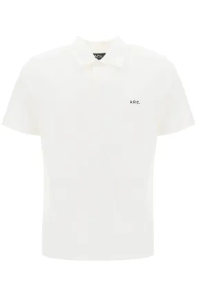 A.P.C. austin polo shirt with logo embroidery