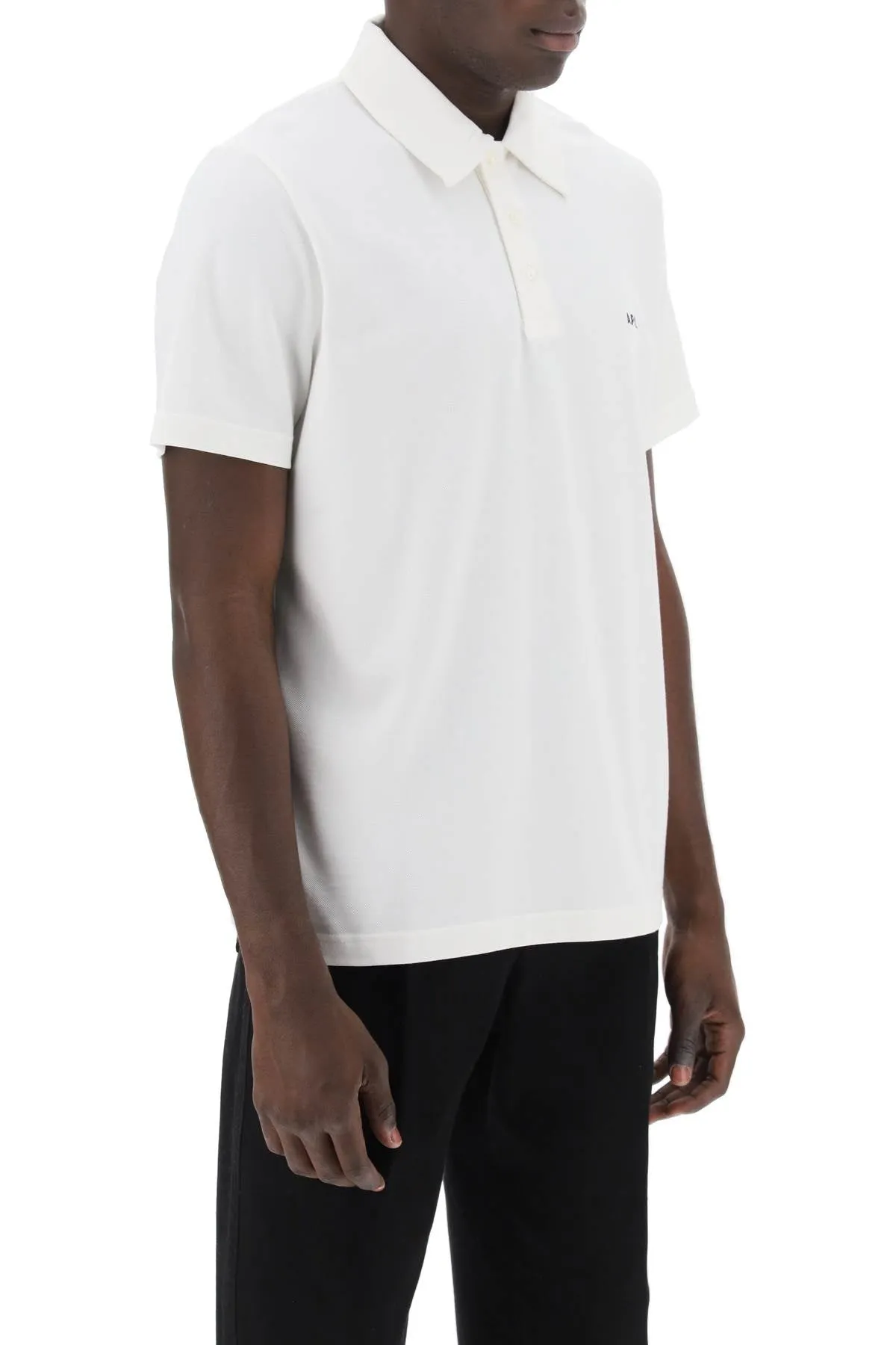 A.P.C. austin polo shirt with logo embroidery
