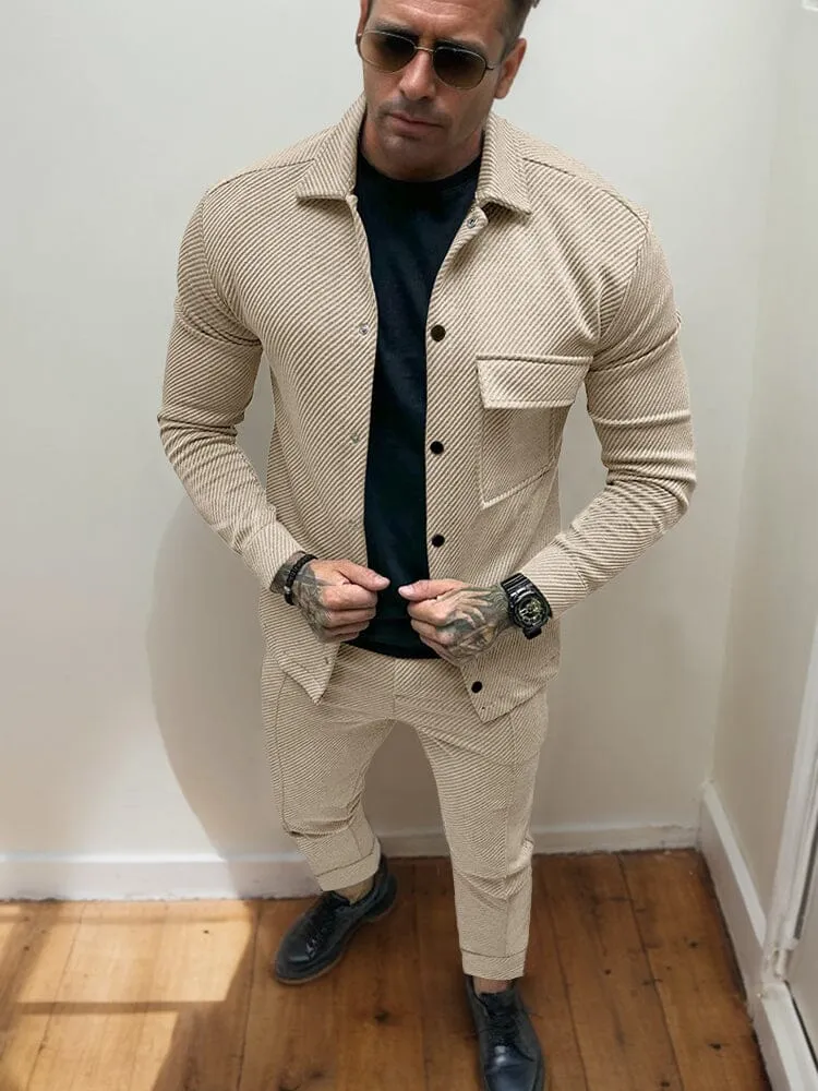 Athleisure Twill Jacket Set
