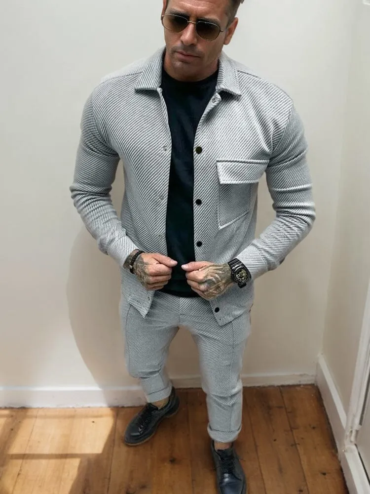 Athleisure Twill Jacket Set