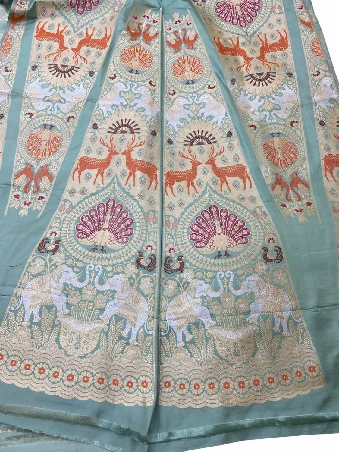 Blue Banarasi Pure Katan Silk Lehenga Set