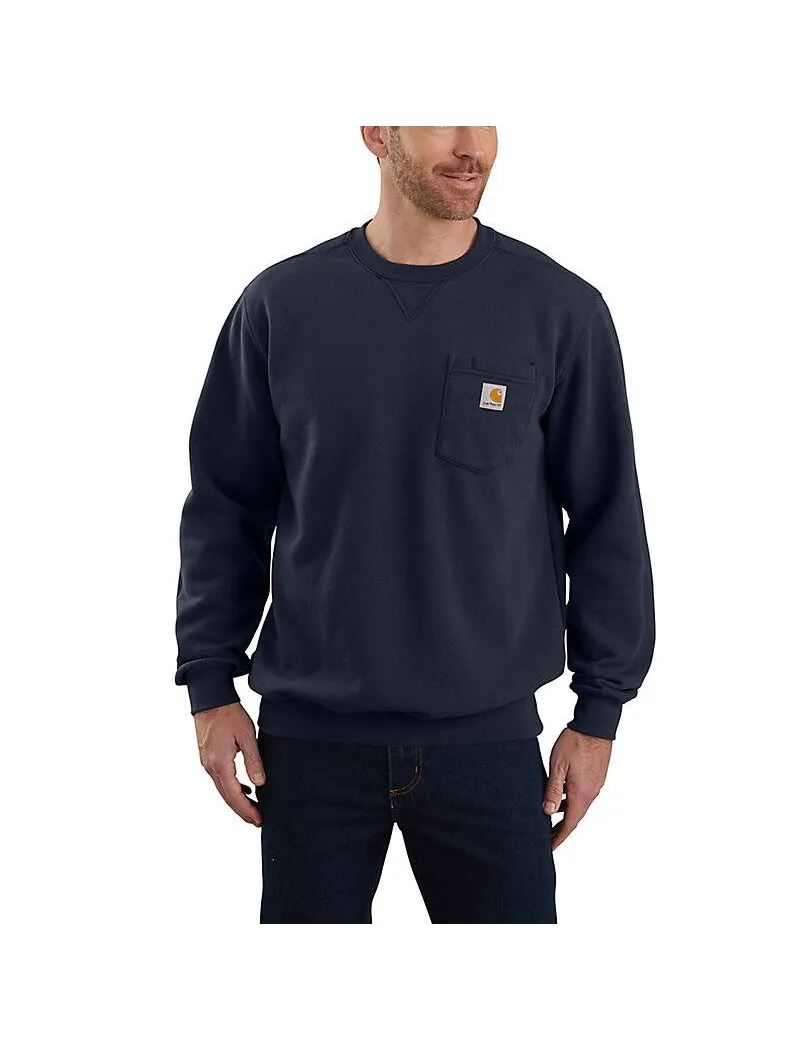 Mens Carhartt Classic Fleece Crewneck Pocket Sweatshirt - Comfortable, Durable & Stylish