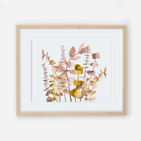 Colorful Abstract Eucalyptus Wall Art