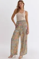 Flowers Of Mint Pants