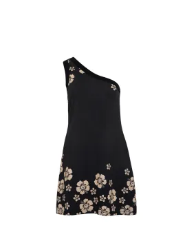 HAPPY HIBISCUS ONE SHOULDER DRESS