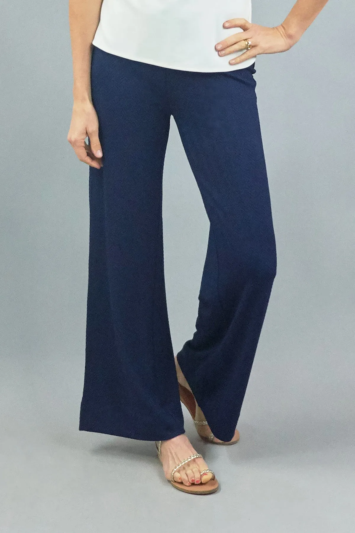 Jaguar Pant - Navy Blue Ponte