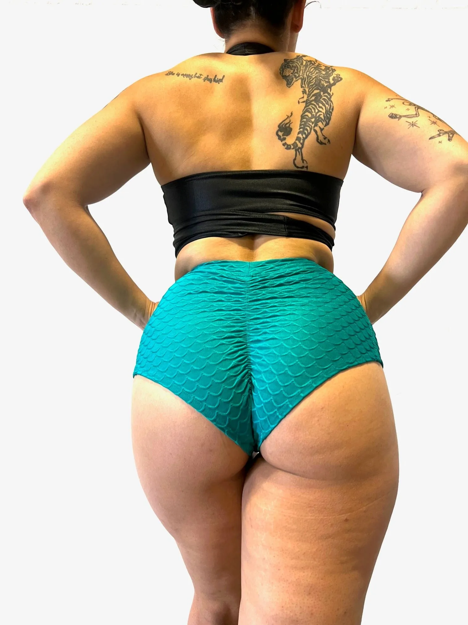 Mermaid High Waist Bottom - Teal