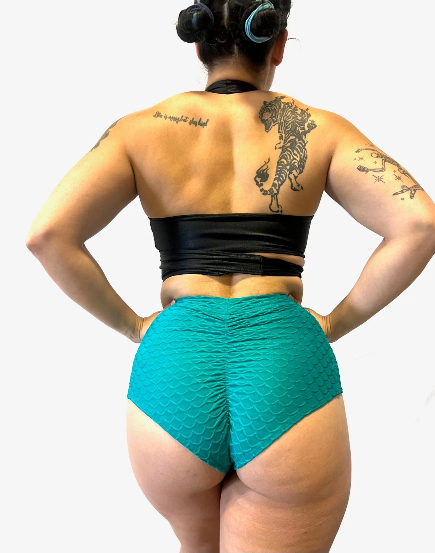 Mermaid High Waist Bottom - Teal