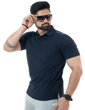 Navy Blue Mars Polo T-shirt