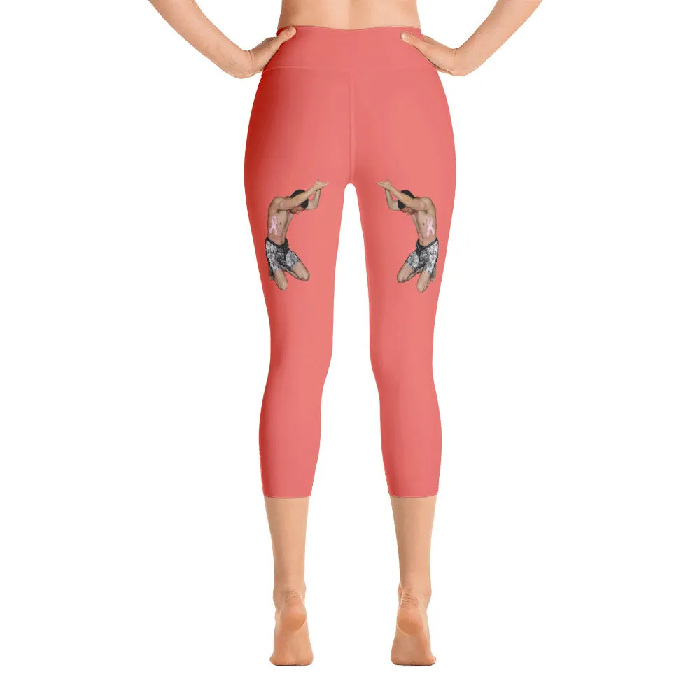 Our best viral leggings salmon woman power white letters