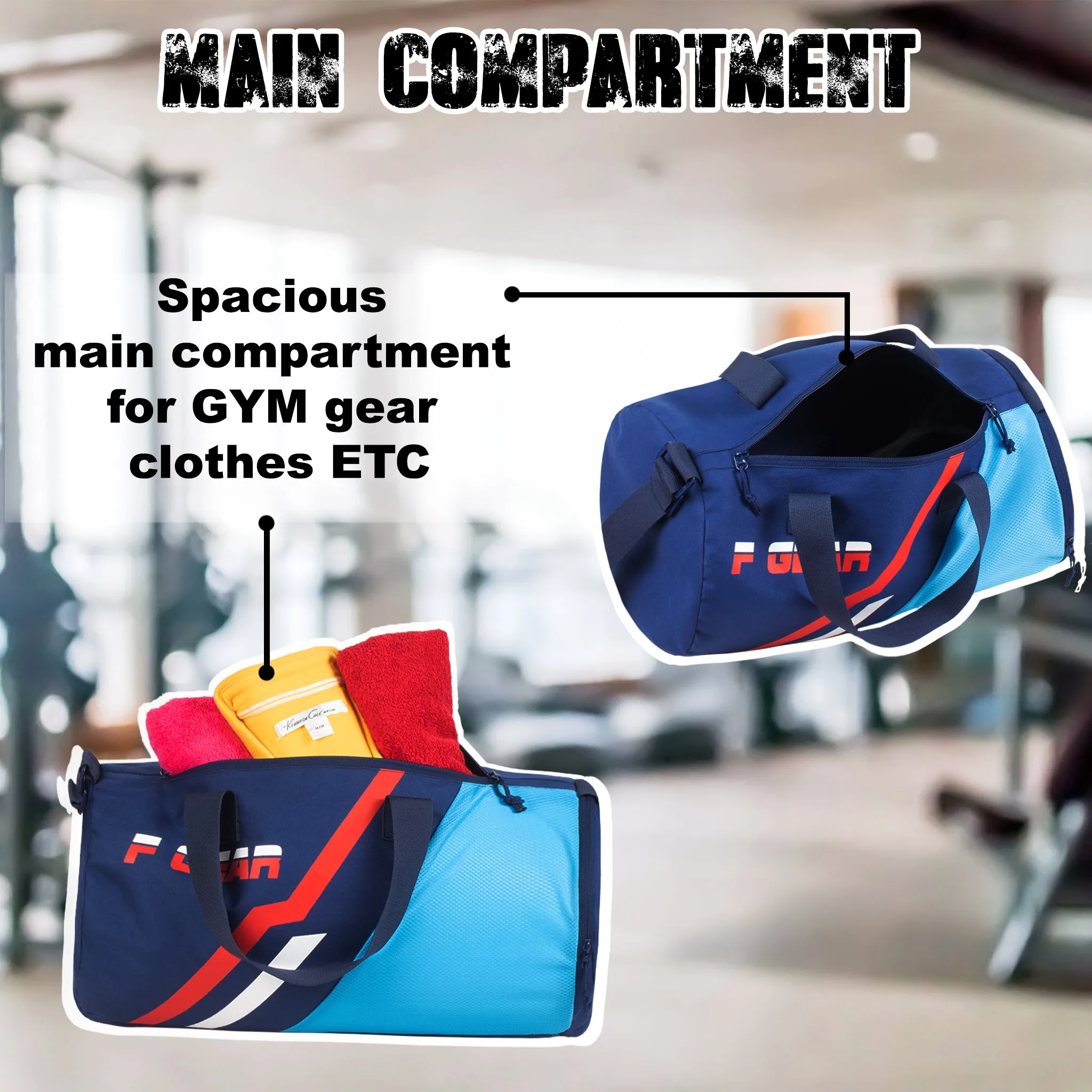 Owen 23L Navy Logo Blue Gym bag