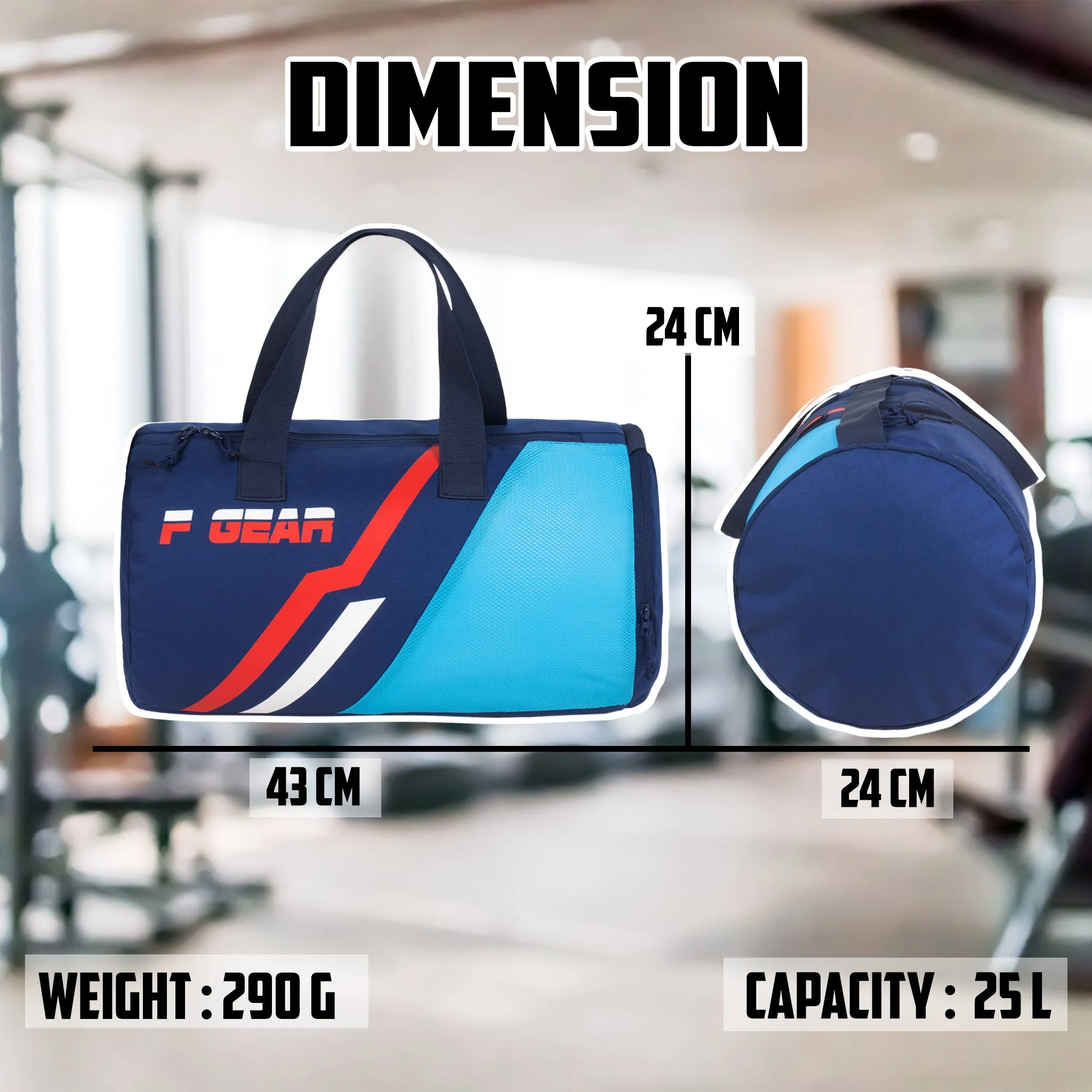 Owen 23L Navy Logo Blue Gym bag