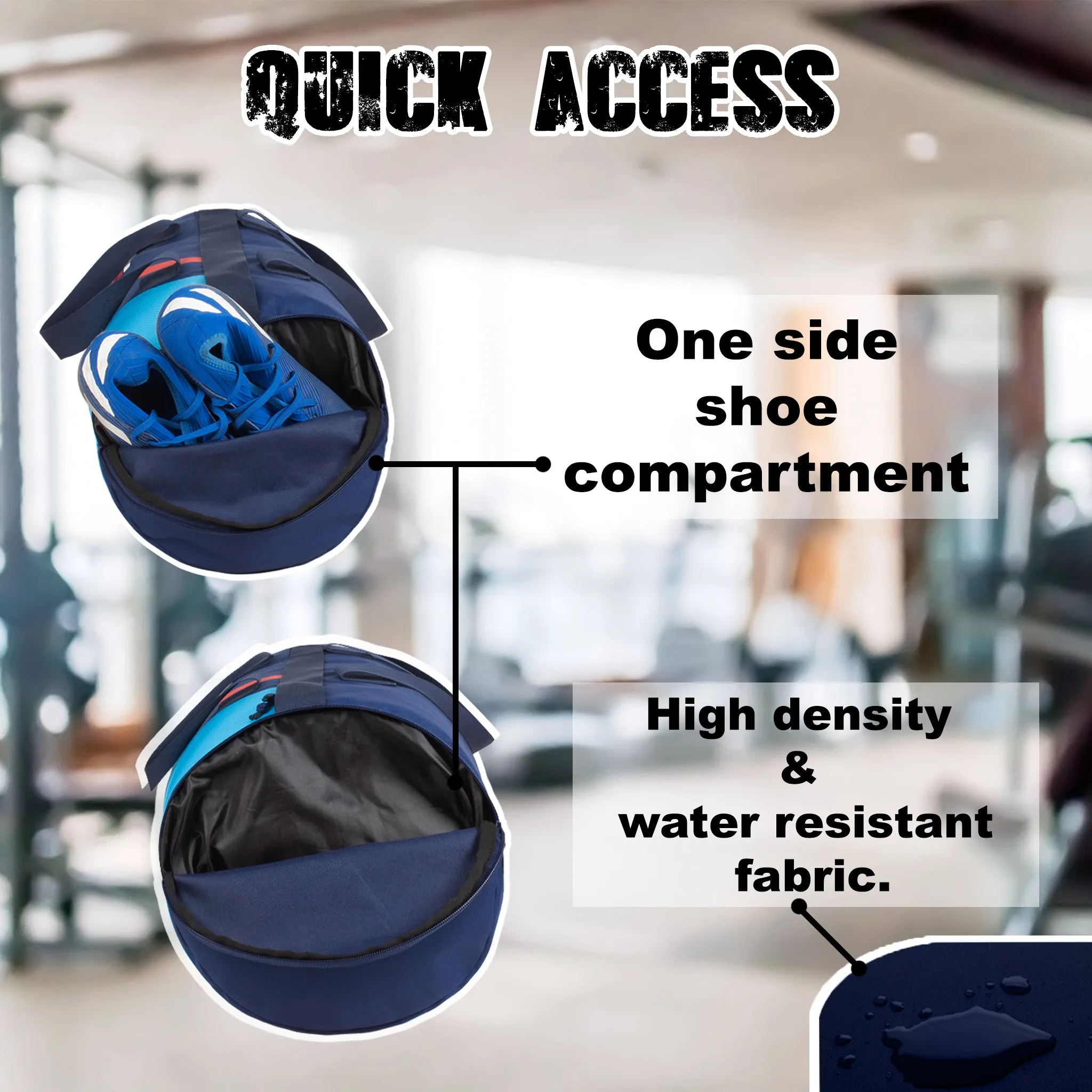Owen 23L Navy Logo Blue Gym bag