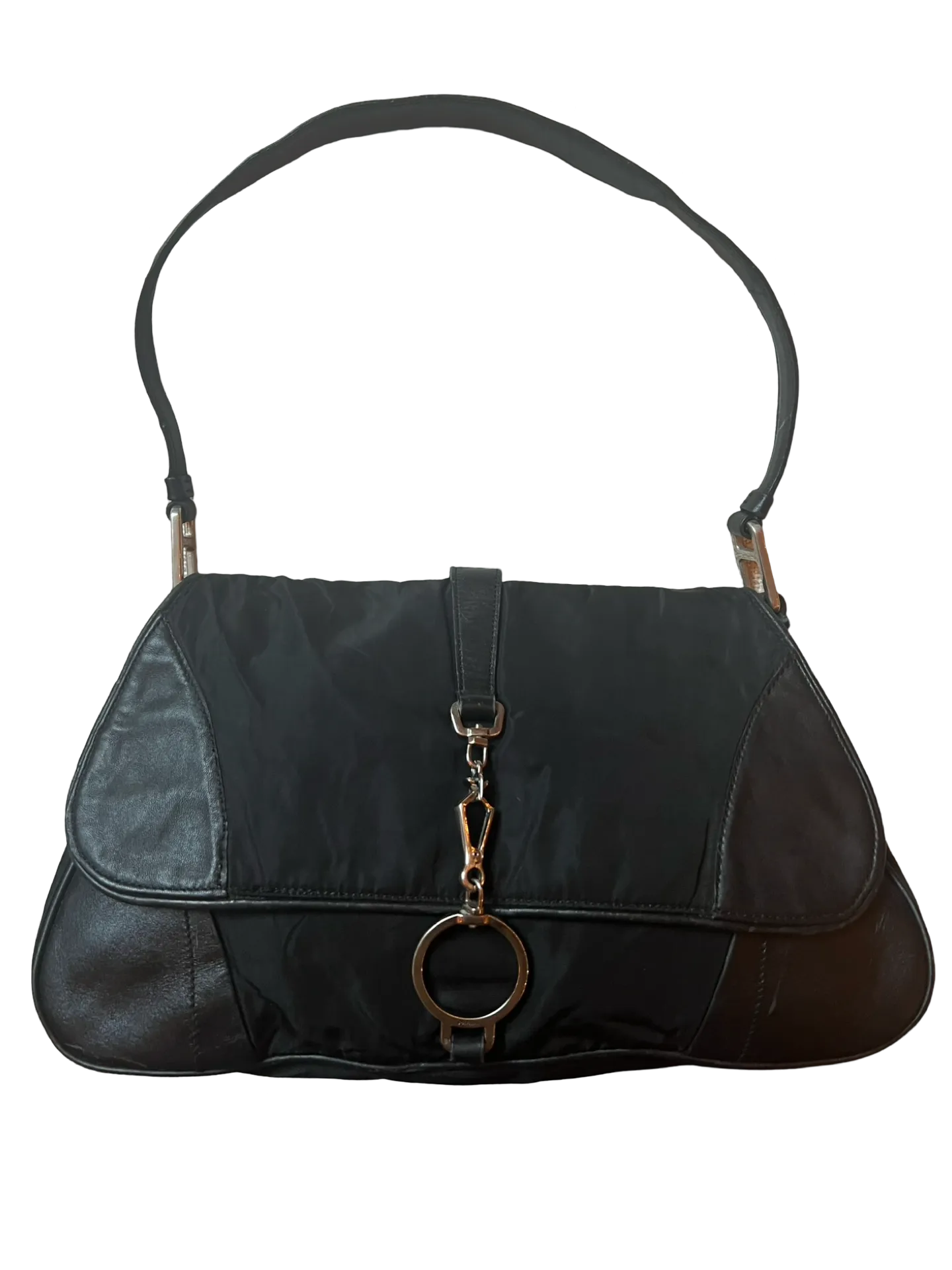 Prada Tessuto Chain Shoulder Bag