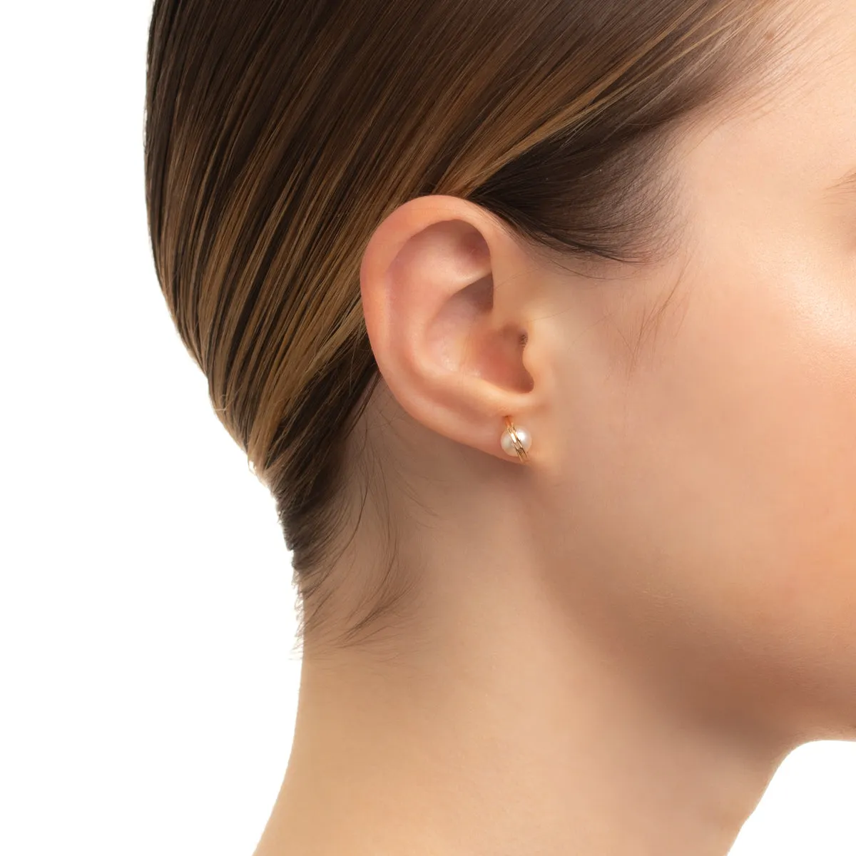 "Beluga" Pearl Earring Small size