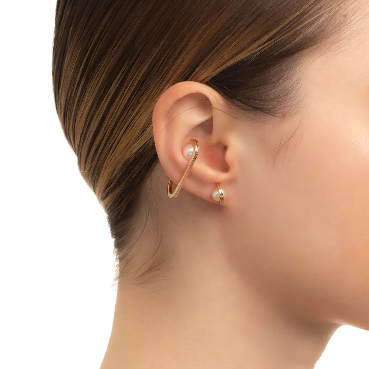 "Beluga" Pearl Earring Small size
