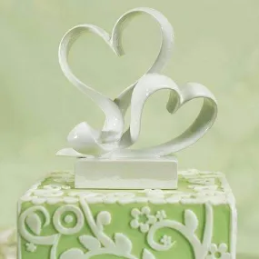 "Love Link" Stylized Heart Cake Topper (Pack of 1)