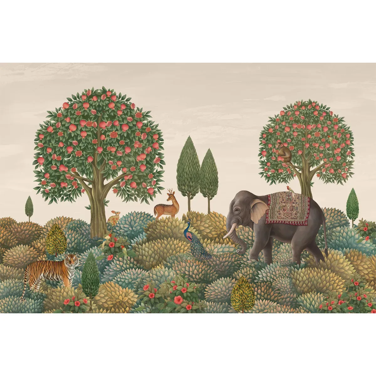 Rajasi Van, Indian Theme Customised Wallpaper for Walls