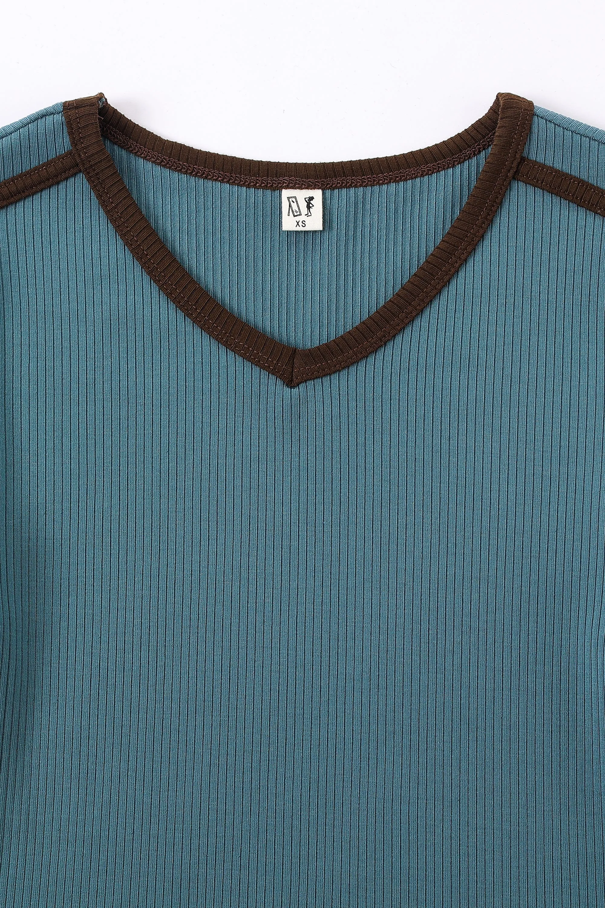 Sporty Tencel Baby Tee Dusty Dolphin