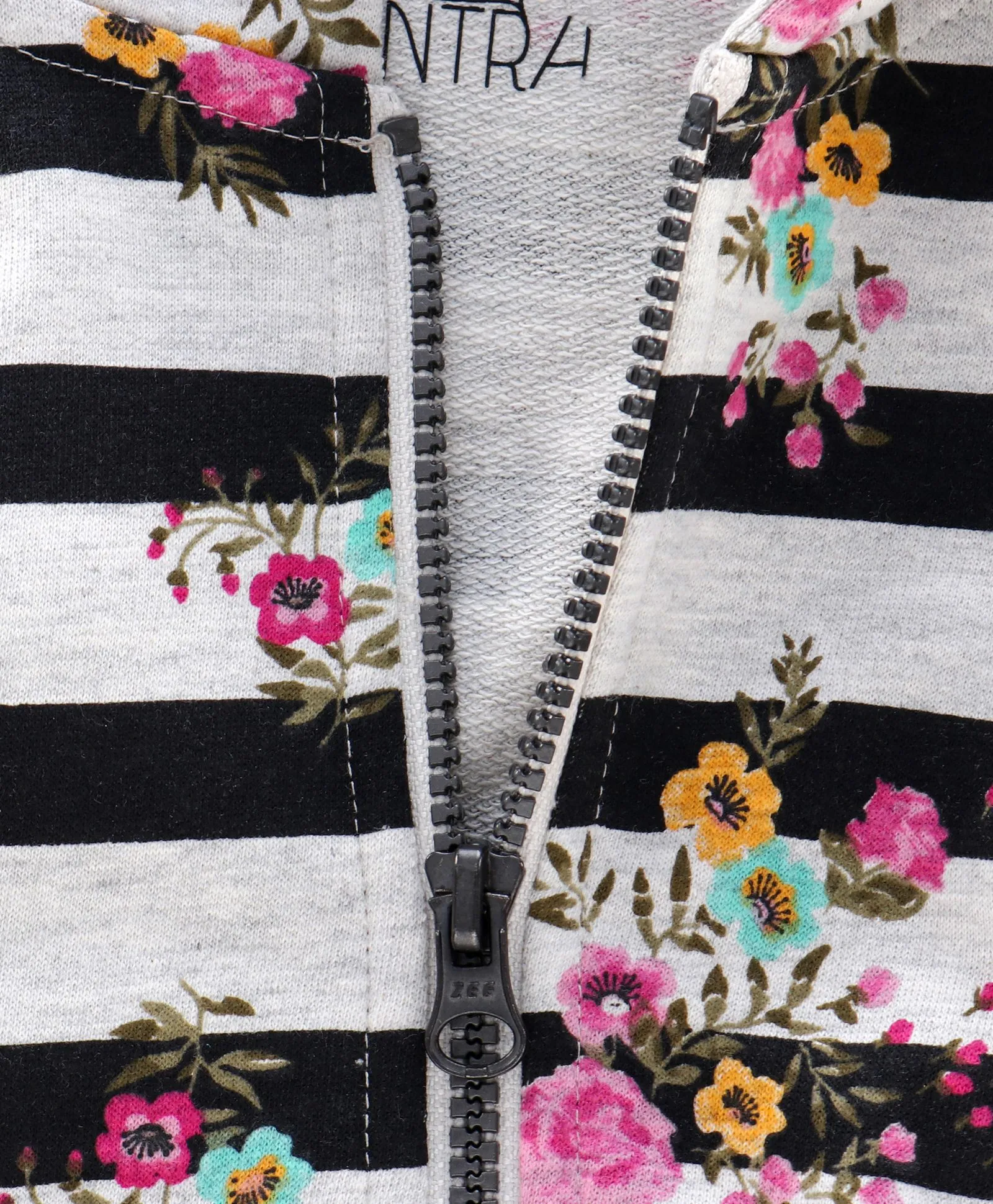 Ventra Girls Stripe Flower Hood