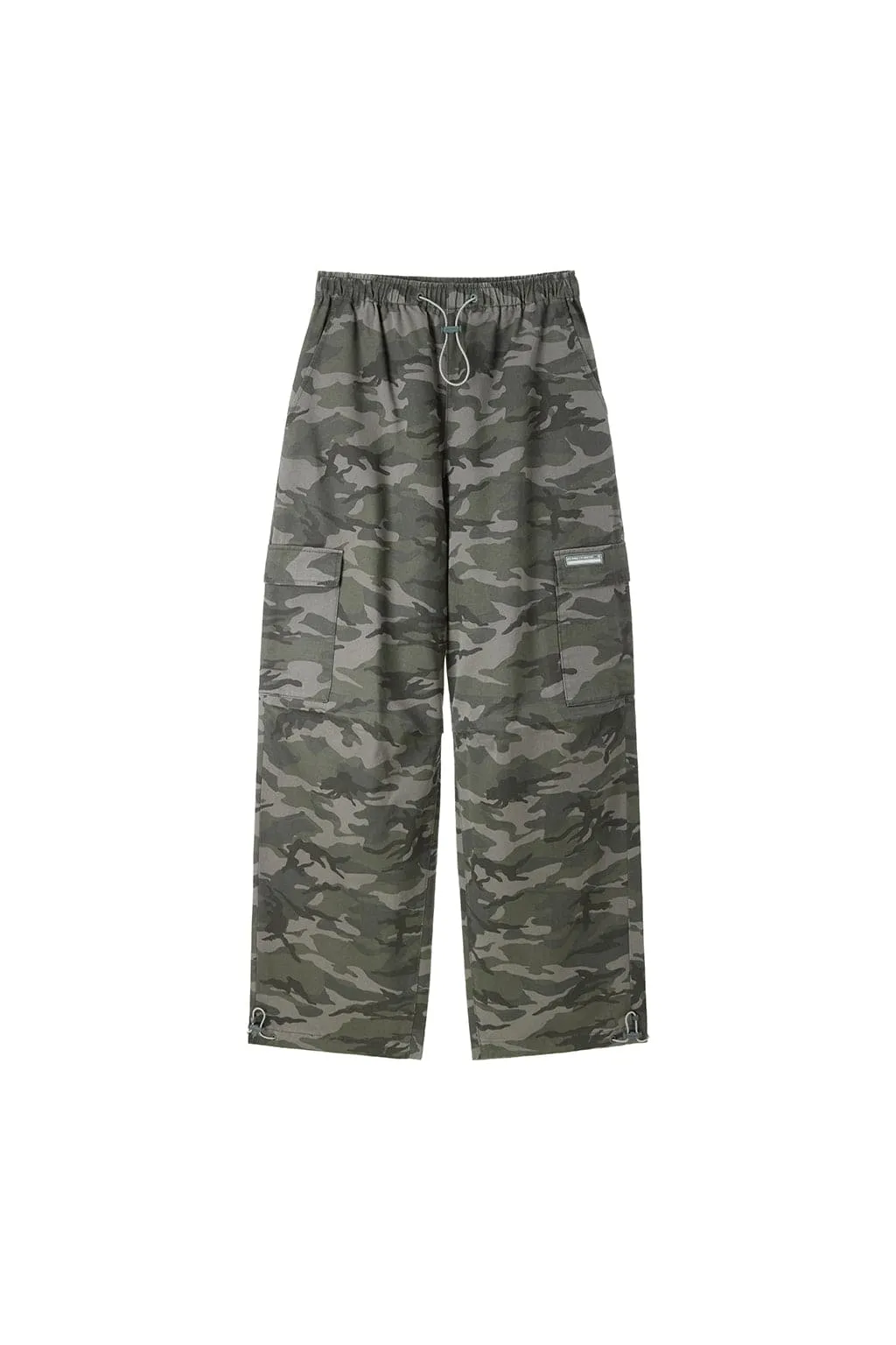 Vintage Camouflage Style Straight Pants