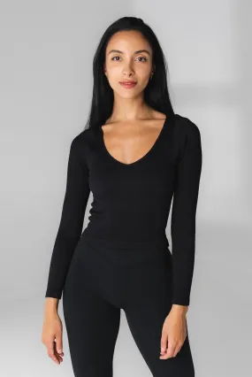 Vitality Synergy V Long Sleeve - Midnight