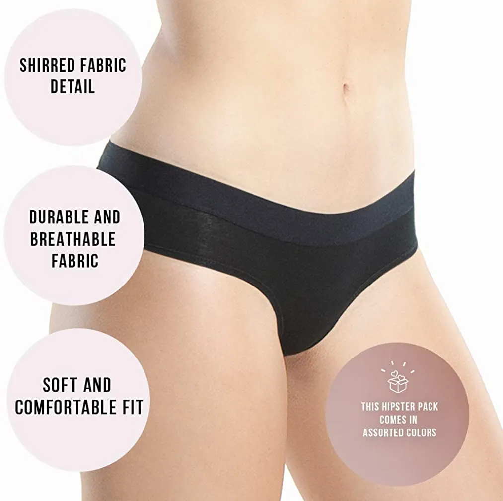 Womens Hipster Underwear Pack Soft Cotton Ladies Panty